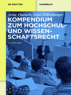 cover image of Kompendium zum Hochschul- und Wissenschaftsrecht